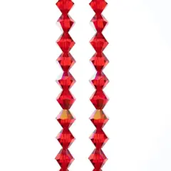 Preciosa Glass Crystal Bicone Beads, 8mm by Bead Landing&trade; Light Siam AB