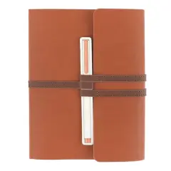 Tan Journal with Pen Closure by Artist's Loft&trade;