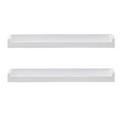 Melannco White MDF 18" Shelf, 2ct.