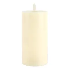 3" x 6" Moving Flame LED Wax Pillar Candle by Ashland&reg; Ivory
