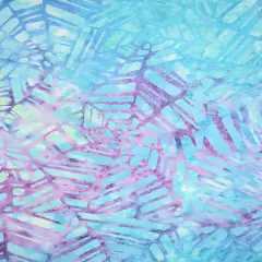 Feldman Premium Indonesian Batik Turquoise Crackle Fabric