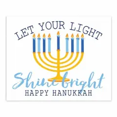 Let Your Light Shine Bright 8x10 Tabletop Canvas