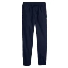 Galaxy by Harvic Boy's Slim Fitting Cotton Stretch Classic Twill Joggers Navy