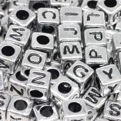 Alphabet Cube Beads, 6.5mm by Creatology&trade;