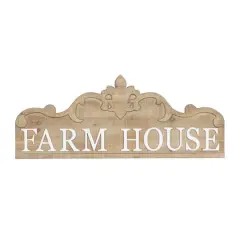 Brown Wood Farmhouse Wall Decor 19" x 47" x 1"