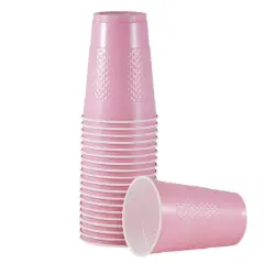 JAM Paper 16oz. Plastic Party Cups, 20ct. Baby Pink Pastel