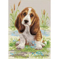 RIOLIS Basset Hound Diamond Mosaic Kit