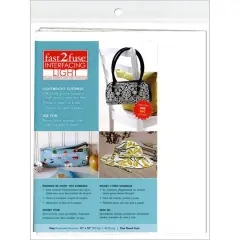 C&T Publishing Light Fast2Fuse Fusible Interfacing, 15" x 18"