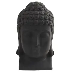 15.5" Gray Buddha Head