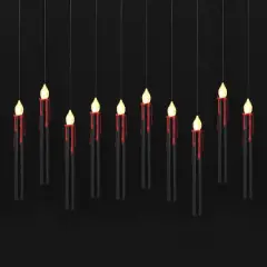 10ct. Warm White Hanging Bleeding Candles with Remote by Ashland&reg;