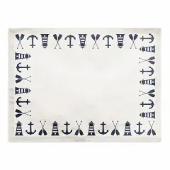 Nautical Border 18" x 14" Poly Twill Placemat