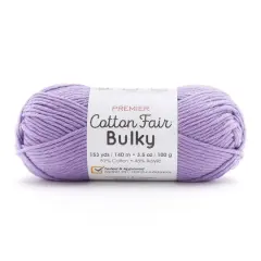 Premier&reg; Cotton Fair&reg; Bulky Solid Yarn Violet