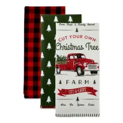 DII&reg; Christmas Truck Dishtowels Set