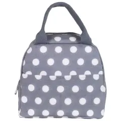 Steel Mill & Co.&reg; Blue & White Dot Small Lunch Tote