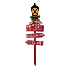 Glitzhome&reg; 3.5ft. LED Christmas Yard Stake with Timer