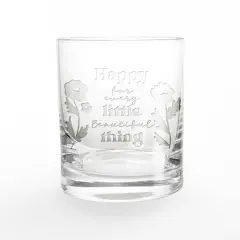 11oz. Happy for Every LittleBeautiful Thing Whiskey Glass