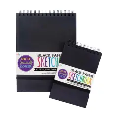 OOLY Black Paper D.I.Y. Sketchbook, 5" x 7.5"