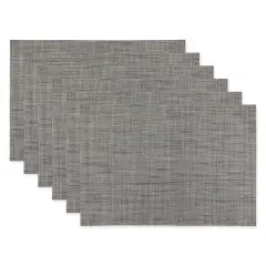 DII&reg; Gray Tweed Placemats, 6ct.