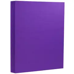 JAM Paper Matte 8.5" x 11" Extra Heavyweight Cardstock, 25 Sheets Electric Violet