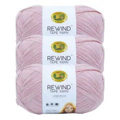 3 Pack Lion Brand&reg; Rewind&trade; Tape Yarn Mahogany Rose