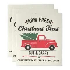 DII&reg; Christmas Truck Swedish Dishcloth Set, 3ct.