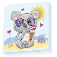 Diamond Dotz&reg; Koala Cream DOTZ&reg; BOX Diamond Painting Kit