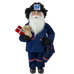 17" United States Postal Service Standing Santa Claus Figurine