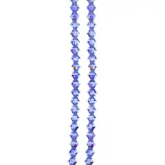 Preciosa Glass Crystal Bicone Beads, 4mm by Bead Landing&trade; Sapphire AB