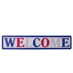 18" Metal Patriotic WELCOME Sign Wall D&eacute;cor