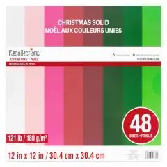 12" x 12" Christmas Solids Paper Pad by Recollections&trade;