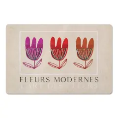 Fleurs Modernes 27" x 18" Floor Mat