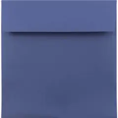 JAM Paper 7.5" x 7.5" Square Premium Invitation Envelopes, 25ct. Presidential Blue