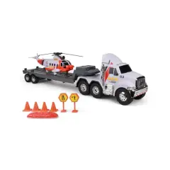 Funrise Mighty Fleet Titans Flatbed Truck with Helicopter