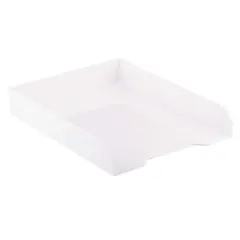 JAM Paper Stackable Desktop Paper Tray White