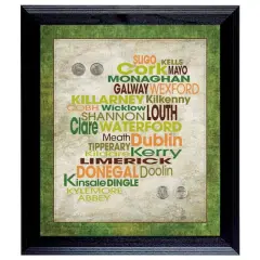 Luck of the Irish Wall Frame with Coins
