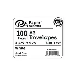 PA Paper&trade; Accents Envelopes, 4.38" x 5.75" White