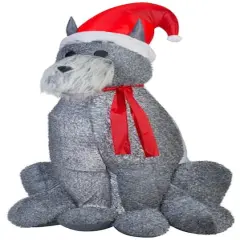 6ft. Airblown&reg; Inflatable Christmas Schnauzer Dog