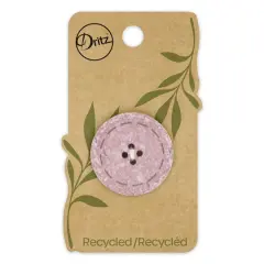 Dritz&reg; 30mm Recycled Cotton Round Stitch Button, 3ct. Mauve