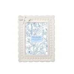 Flora Bunda&reg; 4" x 6" Ivory Dragonfly Ceramic Frame