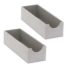 Household Essentials 12" Gray Narrow Accessory Organizer Trays, 2ct.