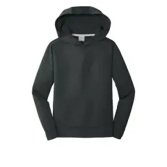 Port & Company&reg; Youth Performance Fleece Pullover Hooded Sweatshirt Jet Black