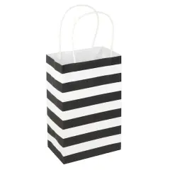 Small Black & White Striped Gift Bags by Celebrate It&trade;, 13ct.