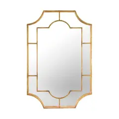 Hello Honey&reg; 36" Vintage Metal Framed Wall Mirror Gold