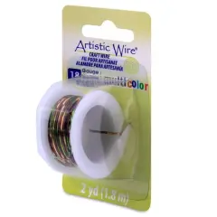 Artistic Wire&reg; 18 Gauge Multicolor Tarnish Resistant Colored Copper Craft Wire, 2yd. Brown/Green/Gold