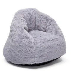 Delta Children 21" Cozee Fluffy Chair Gray