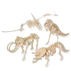 S&S Worldwide&reg; Wooden Punch & Slot Dinosaurs, 12ct.