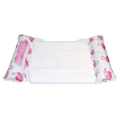 Rae Dunn 4.5ft. Pretty in Pink Flamingo Pattern Hammock Pool Lounger