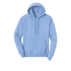 Port & Company&reg; Brights Core Fleece Pullover Hooded Sweatshirt Light Blue