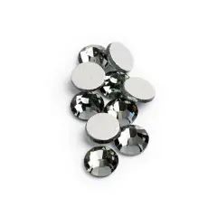 John Bead Crystal Lane SS20 Round Flatback Czech Crystals, 1,440ct. Black Diamond