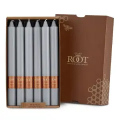 Root Candles Arista&trade; 9" Smooth Dinner Candles, 12ct. Platinum